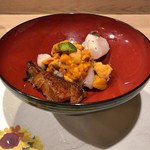 うを徳 - お椀（メインは穴子？）（汁を入れる前）（追加）