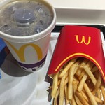 マクドナルド - マックフライポテトL プレミアムローストコーヒーM ice