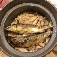 うを徳 - 広島 松茸 + 長良川 天然鮎 炊き込みご飯
