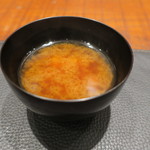 傳 - 食事：揚げ穴子ご飯 お新香 味噌汁3