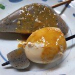 喰うかい - おでん(こんにゃく・たまご) 各１００円(税込)(2018年8月20日撮影)