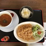 やまがたらーめん きたもと屋 - 北本トマトつけ麺、850円。