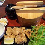 EDOSAWA - 1808_EDOSAWA -江戸沢-_Karaage Meal Set＠58,000Rp(唐揚げおひつ定食)
