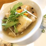 ボーザール - 揚げ出汁豆腐の海鮮あんかけ