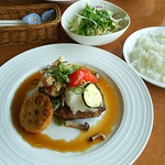 カフェレスト赤い屋根 - 和風おろしハンバーグ