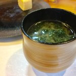 すし兆 - 青海苔の味噌汁