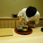 道人 - 栗を削る大将