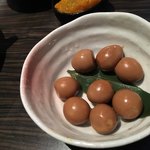 阪神球団公式個室居酒屋　阪神タイガース酒場 難波駅前店 - うずら玉子煮