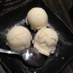 阪神球団公式個室居酒屋　阪神タイガース酒場 - デザートのシャーベット