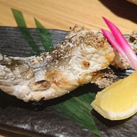 しゃぶしゃぶ　すき鍋　おもき 銀座店 - 鮎の藻塩焼き