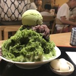 月ヶ瀬 - 宇治しるこ氷＋抹茶アイス