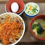 すき家 - キムチ牛丼並盛 ３点セット