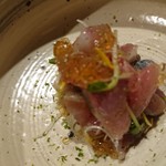 すし宮川  - サンマ・出汁のジュレ乗せ