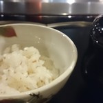 銀座うかい亭 - 御飯、赤だし