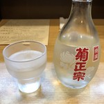 はちまき - 冷酒をゆっくり楽しむ時間は、無かった、天婦羅の出来上がりが意外にも早くて、美味くて。