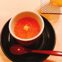 鮨 銀座 おのでら - いくらの冷製茶碗蒸し