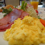 京朝食セットのアップ