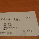 ケンチャンラーメン - 食券