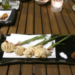 恵比寿 箸庵 - 谷中生姜の肉巻き天