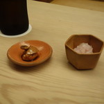 緒方 - 鱧の肝と刺身