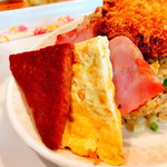 ちゃつぼ - カツ飯（600円）の副菜