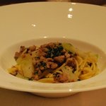 OTTO SETTE - 「山梨県産富士桜ポークのサルシッチャと冬瓜の入ったスパゲッティーニ　イタリアンパセリの風味で」