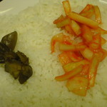 デリー - ご飯に付け合せ