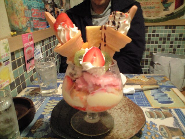 ジャンボパフェの有名店 By 食好き 閉店 コロンビア 道頓堀極楽商店街店 大阪難波 喫茶店 食べログ