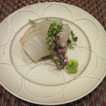 照寿司 - 朝〆の鱸