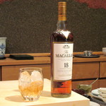 照寿司 - マッカランをロックで1杯(1500円)