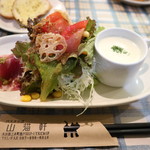 パスタの店　山猫軒 - サラダと前菜です☆　2018-0826訪問