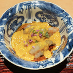 東麻布 天本 - 唐津赤雲丹とまるひろの雲丹にボタン海老厚岸つぶがい