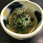 日本料理 ほとり - 水菜と大根のお浸し