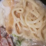 濃厚白湯らーめん3 - 麺