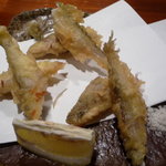 旬工房 なる家 - 本ししゃも（オス）の天ぷら