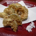 旬工房 なる家 - 坊ちゃんかぼちゃの天ぷら