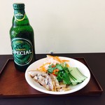 自家製ジョートゥーとSaigonSpecialビール