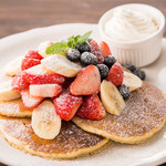 mixed fruit Pancakes