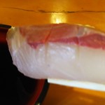 寿司こばやし - カンパチ、デカいです。