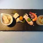 レトロワ  アン - 冷菜盛り合わせ四種。