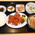 渓泉 - 定食（唐揚げ）