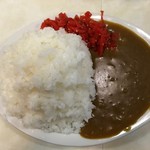 喫茶 田川 - 中盛カレー真上