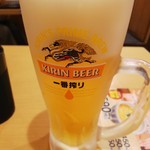 なか卯 - 生ビール