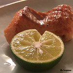 御料理 寺沢 - 鮭児の炙り