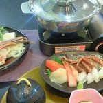 紋別プリンスホテル - 8 鍋しゃぶしゃぶ (活タラバカニ足&活毛ガニ&活ズワイカニ)