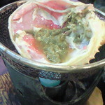 紋別プリンスホテル - 9 甲羅焼き (せいろ蒸し活ズワイカニの甲羅　みそ焼き)