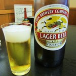 鰻家 - ビールを飲みながら鰻待ち♫