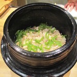 おおたに - 御飯物：鯛と新蓮根、万願寺唐辛子の炊き込み御飯。　　　　　2018.08.24