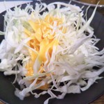 やき鳥三太郎 - 焼鳥のキャベツ(2018年8月21日撮影)