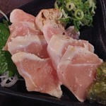 Naniwaya Torizou - むね肉のお刺身580円